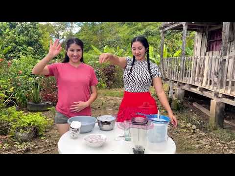 My sister and I extracted coconut milk before making the oil | Part 2
