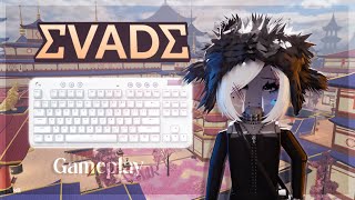 ASMR KeyBoard + Evade Gameplay | Handcam