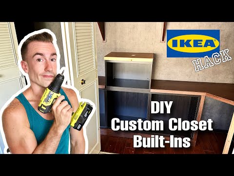 IKEA HACK! Creating custom BUILT-INS for my DREAM CLOSET! **Part Two**| EXTREME APARTMENT RENOVATION