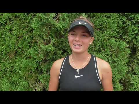 Kristýna Lavičková po prohře ve finále turnaje Pardubická juniorka 2019