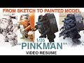 Kallamity 1/35 PINKMAN-from sketch to painted model-