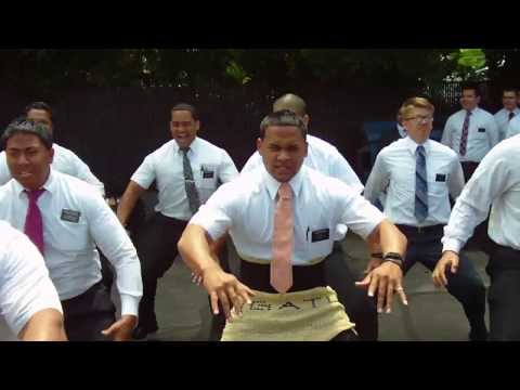 Utah Salt Lake City Missionaries dance The Haka - June 19, 2013
