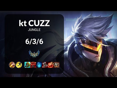 kt Cuzz Vi vs Khazix JUNGLE - KR CHALLENGER Patch 13.12