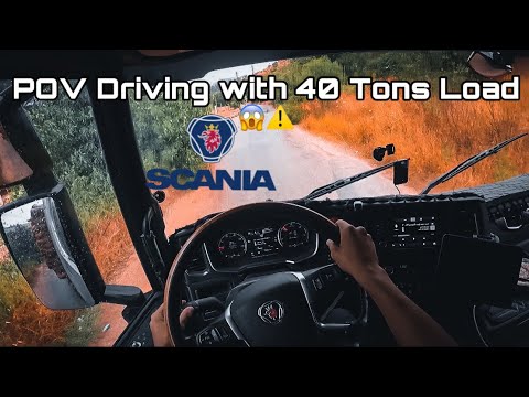 POV Driving a Scania 540 in a rainy day 🌧️😬