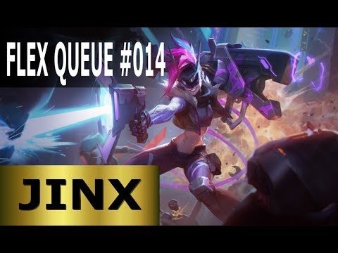 Jinx ADC - Full League of Legends Gameplay [Deutsch/German] LoL Flex Queue Ranked Game #014