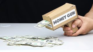 How to Make Amazing MONEY GUN from Cardboard