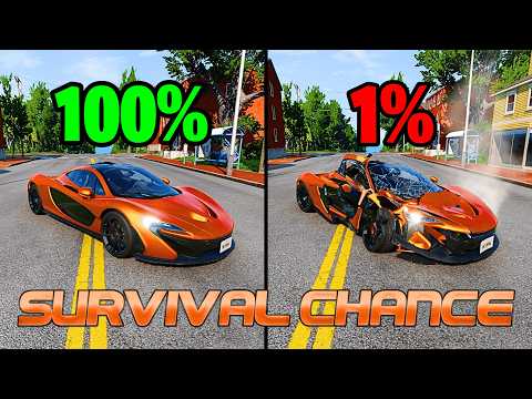 Best of Realistic Survival Chance Crashes | BeamNG.drive
