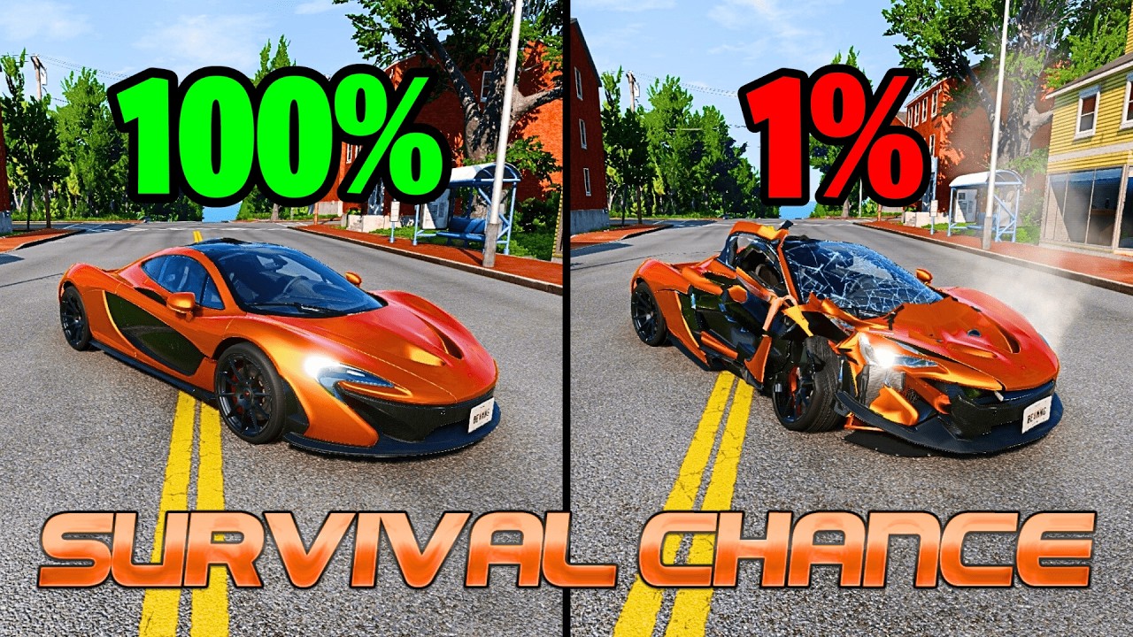 Best of Realistic Survival Chance Crashes | BeamNG.drive