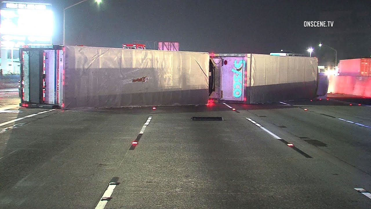 Driver Flees After Crash Involving Big Rig In Industry