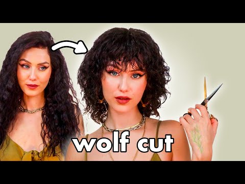 Cutting a Wolf Cut on curly hair