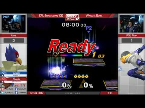 CFL Smackdown 100 Melee - Kaike (Falco) vs PG Plup (Sheik) - Winners Semis