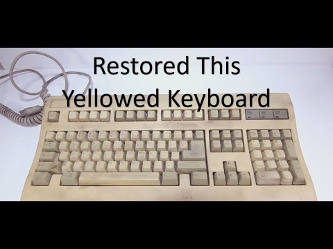 Restored This Yellowed Keyboard - Mr. Restoration