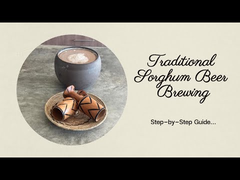 Traditional sorghum beer brewing
