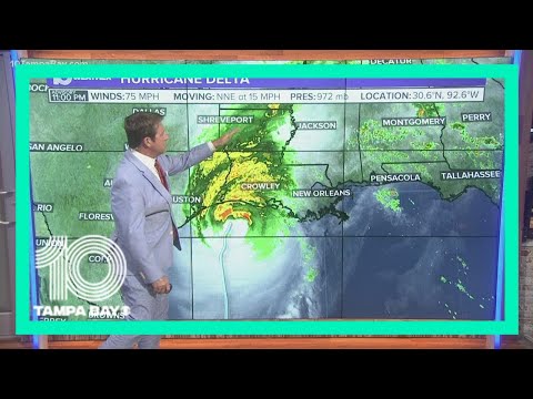 Hurricane Delta makes U.S. landfall on the southwest coast of Louisiana