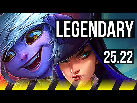 TRISTANA & Nautilus vs CAITLYN & Leona (ADC) | 22/2/1, Legendary | NA Grandmaster | 25.22