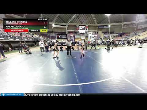 97 Lbs Cons. Round 4 - Truland Stearns, Ridge Wrestling Club Vs Makael Aguayo, Team Champs Wrestli