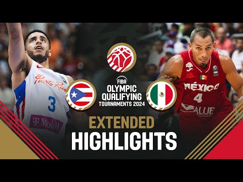 Semi-Finals: Puerto Rico 🇵🇷 vs Mexico 🇲🇽 | Extended Highlights | FIBA OQT 2024 Puerto Rico