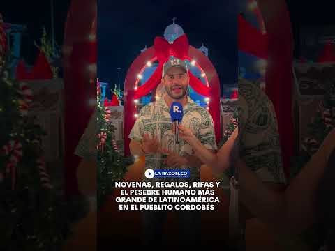 Novenas, regalos, rifas y el pesebre humano más grande de Latinoamérica en el pueblito Cordobés