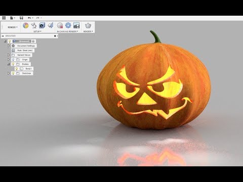 Fusion 360 - Pumpkin Halloween
