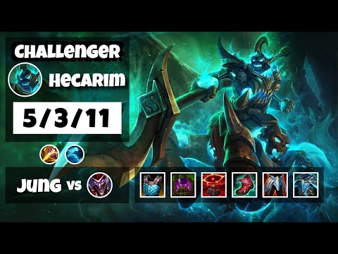 Hecarim vs Shaco EU Challenger JUNGLE (5/3/11) - v11.8