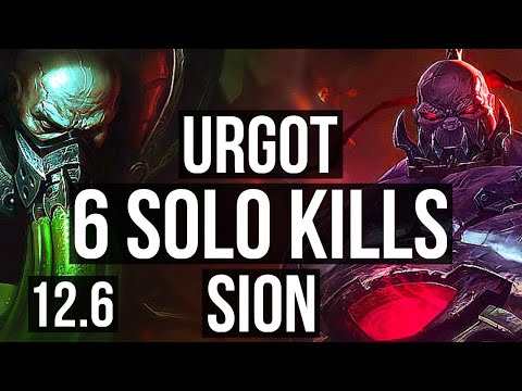 URGOT vs SION (TOP) | 2.4M mastery, 1200+ games, 6 solo kills, 10/2/4 | EUW Master | 12.6