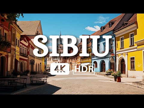 SIBIU , ROMANIA WALKING TOUR - ONE OF THE MOST BEAUTIFUL CITY IN EUROPE - CAPITAL OF TRANSYLVANIA 4K