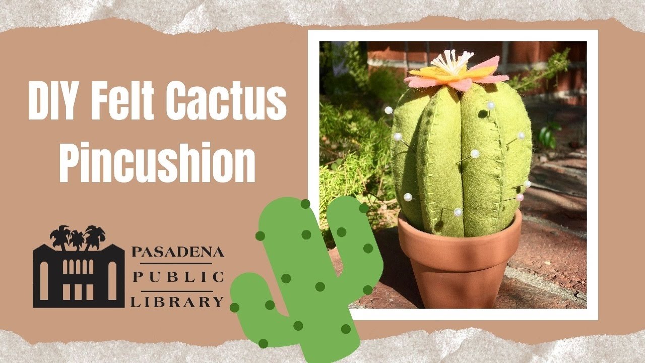 ArtNight: DIY Felt Cactus Pincushion