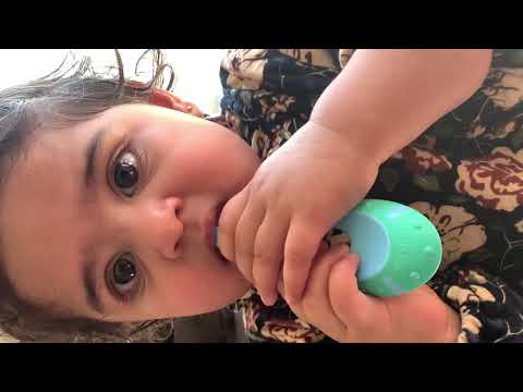 Dipisha brushing her teeth