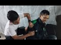 Pijat Kepala Keras Rambut Retak Retak Leher Kang Ojol Pijat Pinggir Jalan