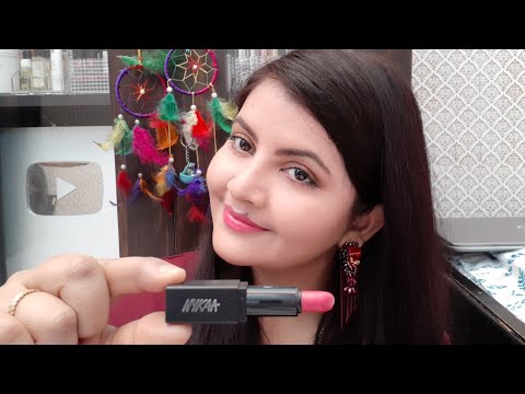 Nykaa so matte mini lipstick new shade 04M  Racy Rose review swatches | Video