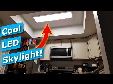Kitchen Light Fixture How To Install Skylight LED Panel Costco Artika
