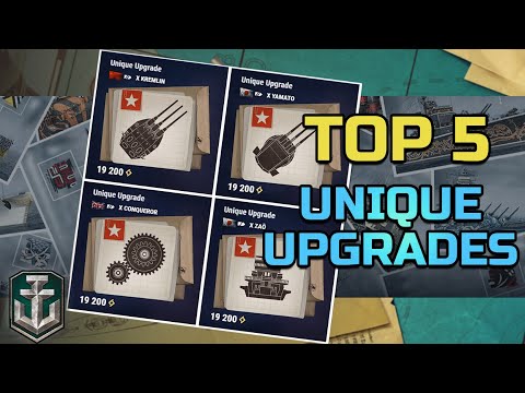 Top 5 Must Have Unique Upgrades in World of Warships