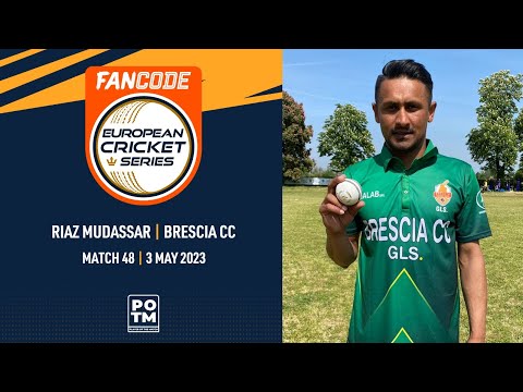 POTM: R.Mudassar - BRE vs CIV | Highlights | FanCode ECS Milan | 03 May 2023 | ECS23.285
