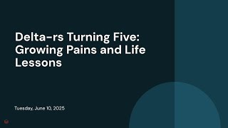Delta-rs Turning Five: Growing Pains and Life Lessons