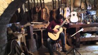 Video thumbnail for J.S.Bach (Sarabande BWV 1004) / Guitarist: Giuseppe Chiaramonte/Guitar Maker: Mario Grimaldi by Giuseppe Chiaramonte