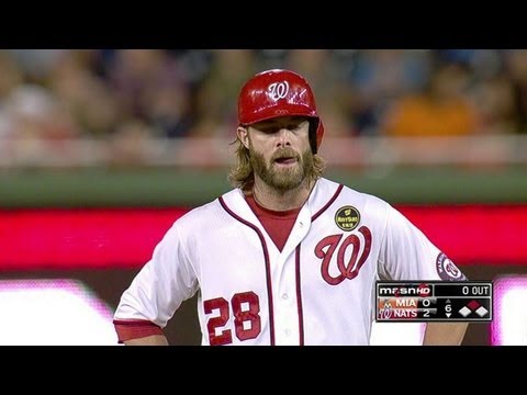 MIA@WSH: Werth plates two runs on a double to left