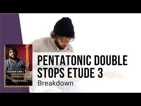 🎸 Eric Haugen Guitar Lesson - Pentatonic Double Stops Etude 3: Breakdown - TrueFire