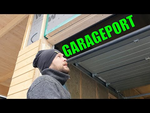 Garagebygge del 12 - Montering av garageport Hörmann RenoMatic med SupraMatic E4