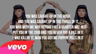 Nicki Minaj - Bed Of Lies ft. Skylar Grey (Lyrics - Video) [Clean Version]