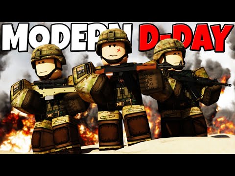 Modern Omaha Beach D-DAY Invasion! - Roblox: WW3 Battle Simulator