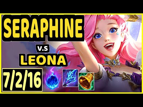 HARP (SERAPHINE) vs LEONA - 7/2/16 KDA BOTTOM SUPPORT CHALLENGER GAMEPLAY - KR