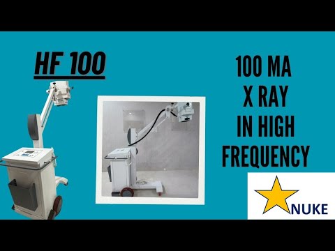 100 mA Mobile X Ray Machine High Frequency with Table and GRID STARNUKE HF100 AERB Approved