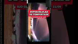 Supercélulas com tempestades extremas passam sobre o Rio Grande do Sul no dia 21/09