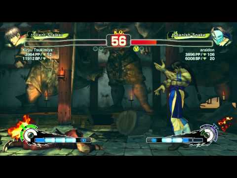 SSF4 AE: Kiryu Tsukimiya (Guy) vs araidon (Claw) - Ranked Match (720p HD)