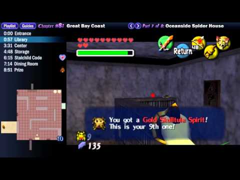 Legend of Zelda Majora's Mask Walkthrough 08 (7/8) "Great Bay Coast: Oceanside Spider House"