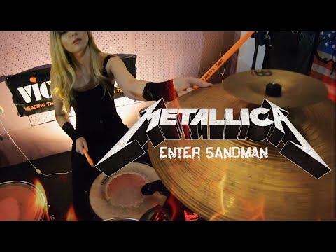ALENA KAUFMAN - METALLICA - ENTER SANDMAN - DRUM COVER