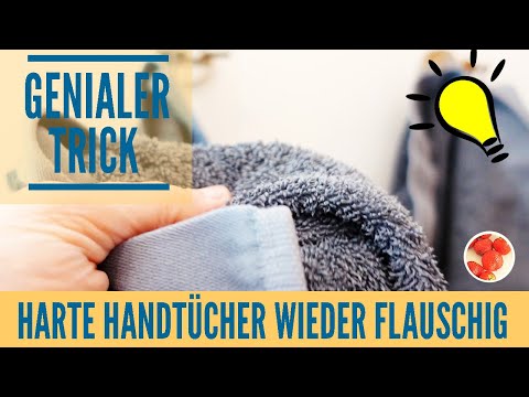 Genialer Trick: Staune wie WEICH & FLAUSCHIG deine harten & alten HANDTÜCHER wieder werden