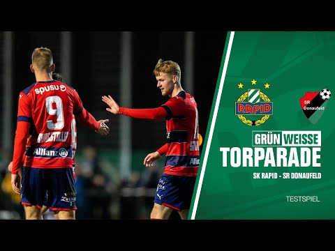 Grün-Weiße Torparade: SK Rapid vs. SR Donaufeld