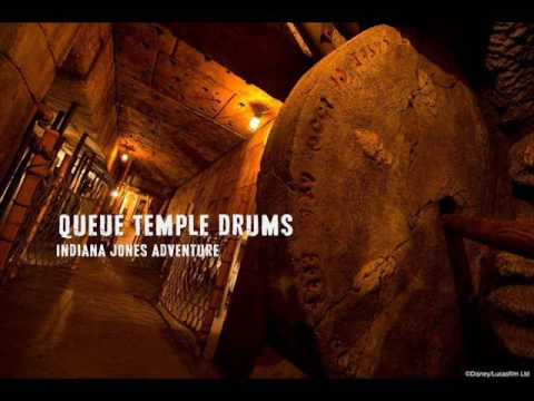 Queue Temple Drums - Indiana Jones Adventure - Disneyland