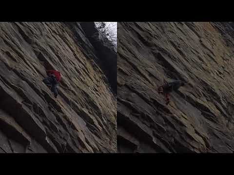 Estella Oscura (5.12b) - Lizard Wall, Little River Canyon, AL